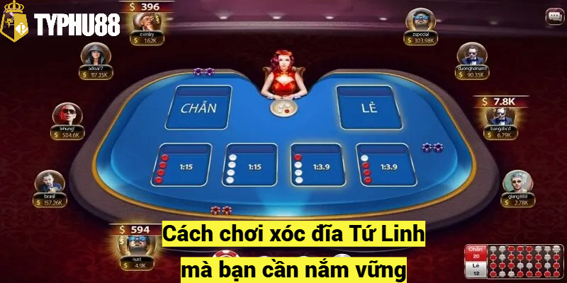 Cách chơi xóc đĩa Tứ Linh mà bạn cần nắm vững