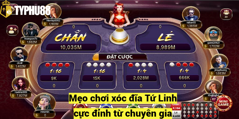 Mẹo chơi xóc đĩa Tứ Linh cực đỉnh từ chuyên gia